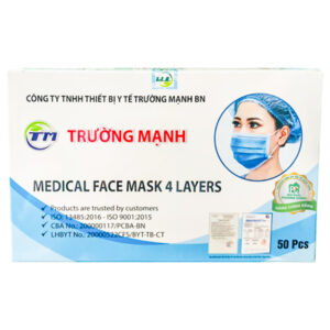 Khẩu trang y tế Trường Mạnh tiệt trùng 4 lớp