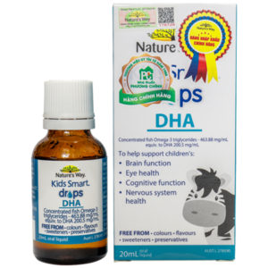 Kids Smart Drops DHA Nature's Way - Tăng chỉ số IQ, giúp trẻ thông minh vượt trội