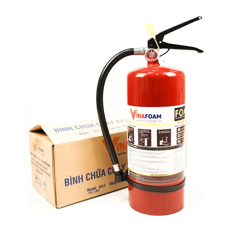 Bình chữa cháy bọt VinaFoam VF3 (Tem kiểm định) - Ảnh 3